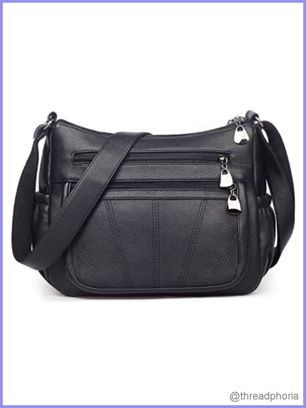 Women's Soft PU Leather Satchel Handbag Crossbody Tote Shoulder Bag